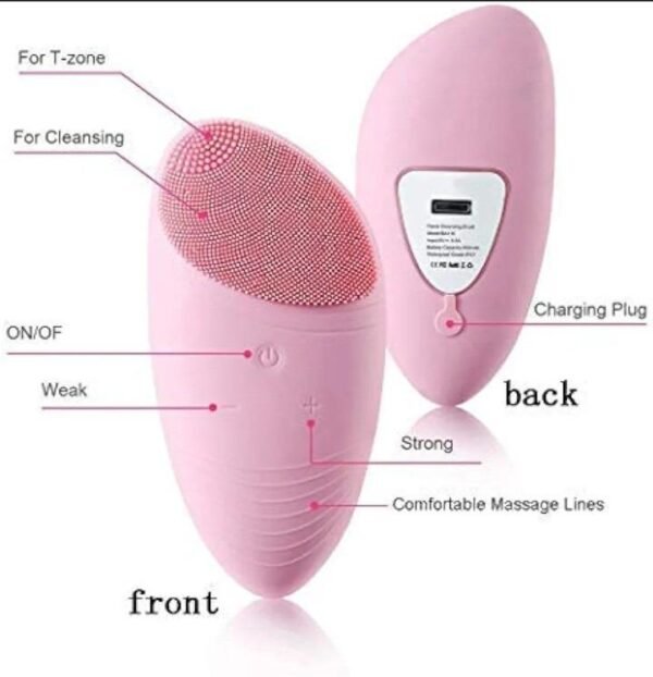 Rechargeable Waterproof Facial Cleansing Massager Brush
