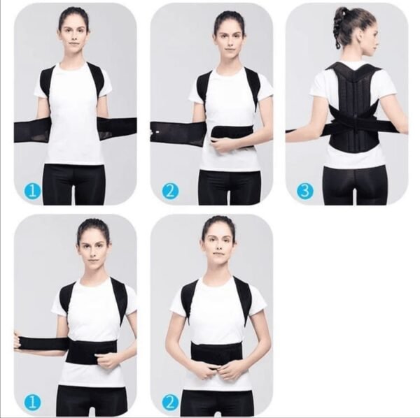 Adjustable Posture Back Belt, Posture Corrector Belt For Men And Women, Back Support And Shoulder Belt - Image 6