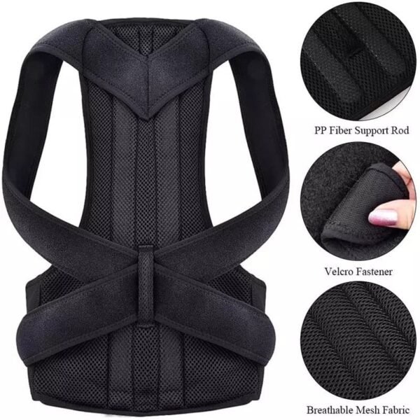 Adjustable Posture Back Belt, Posture Corrector Belt For Men And Women, Back Support And Shoulder Belt - Image 7